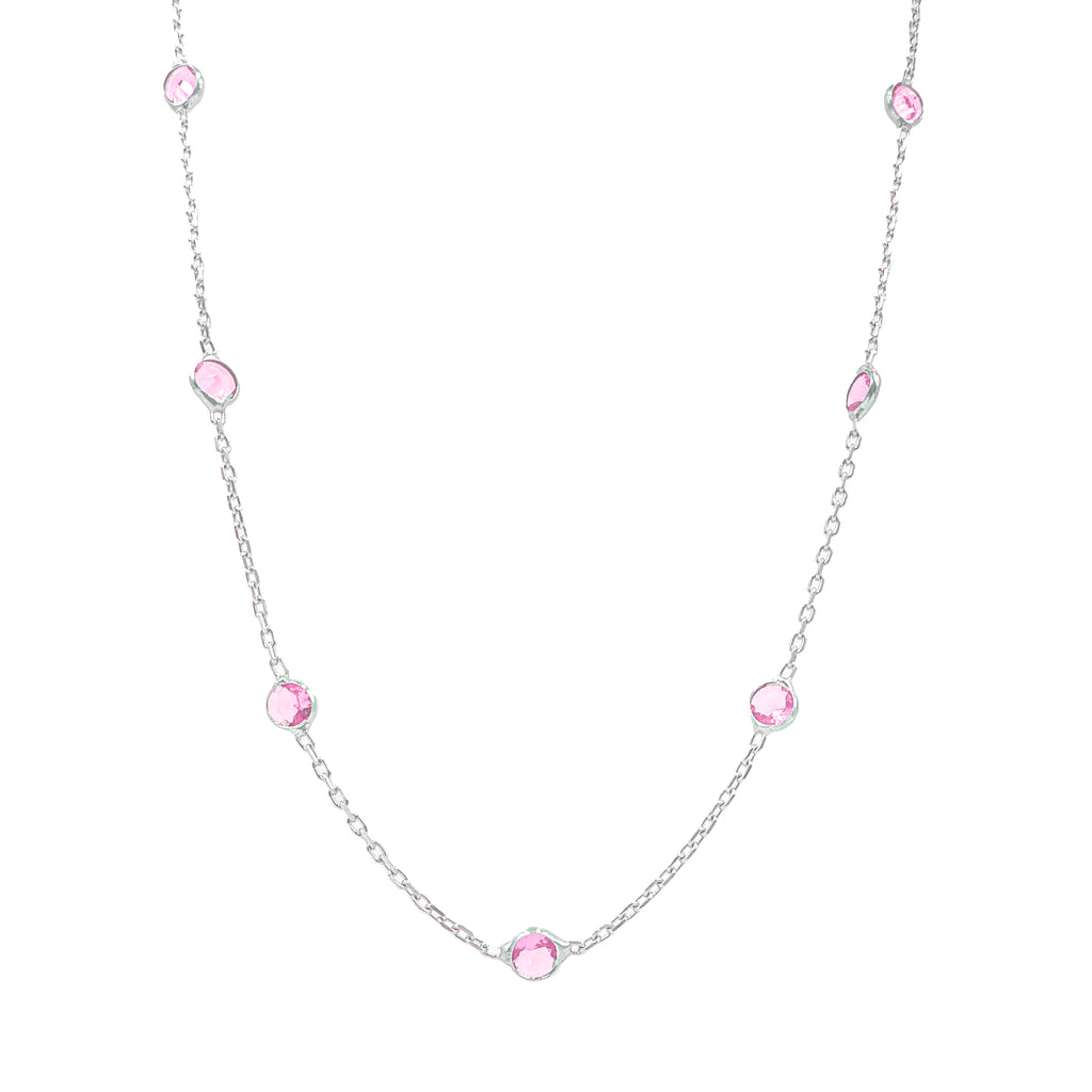 Pembe Taşlı Designer Zincir