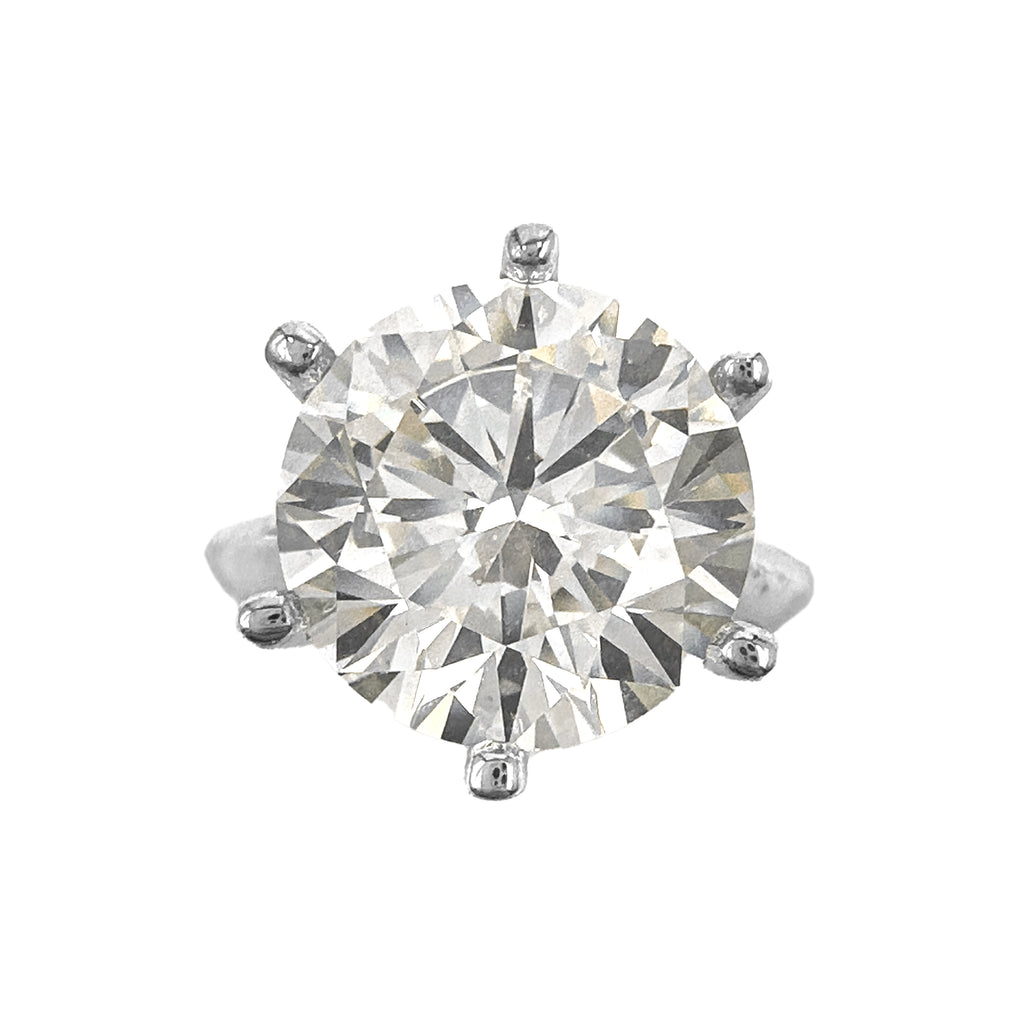 Altı Karat G-Color Altı Tırnak Tektaş Yüzük