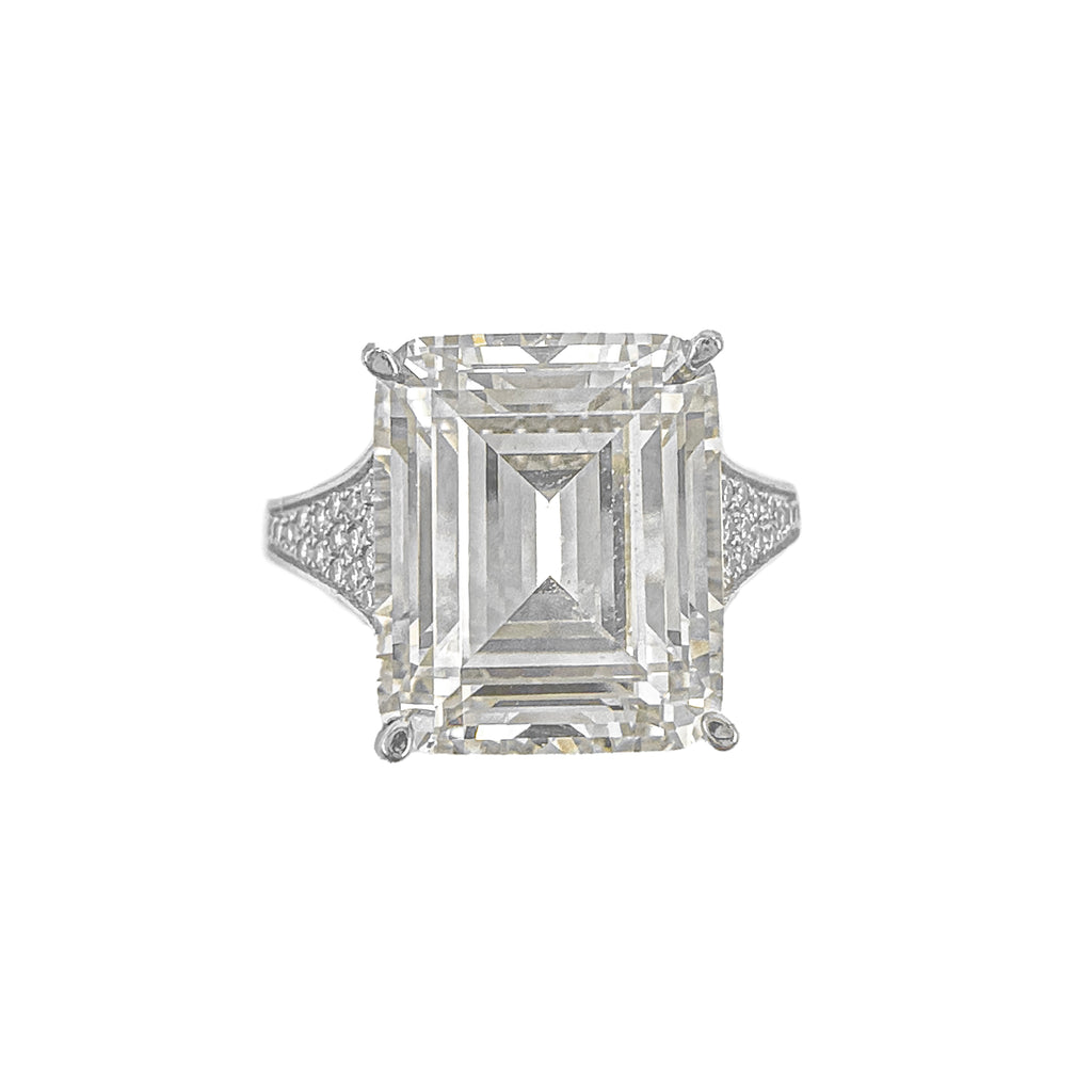 G-Color Yanları Taşlı Baget Yüzük