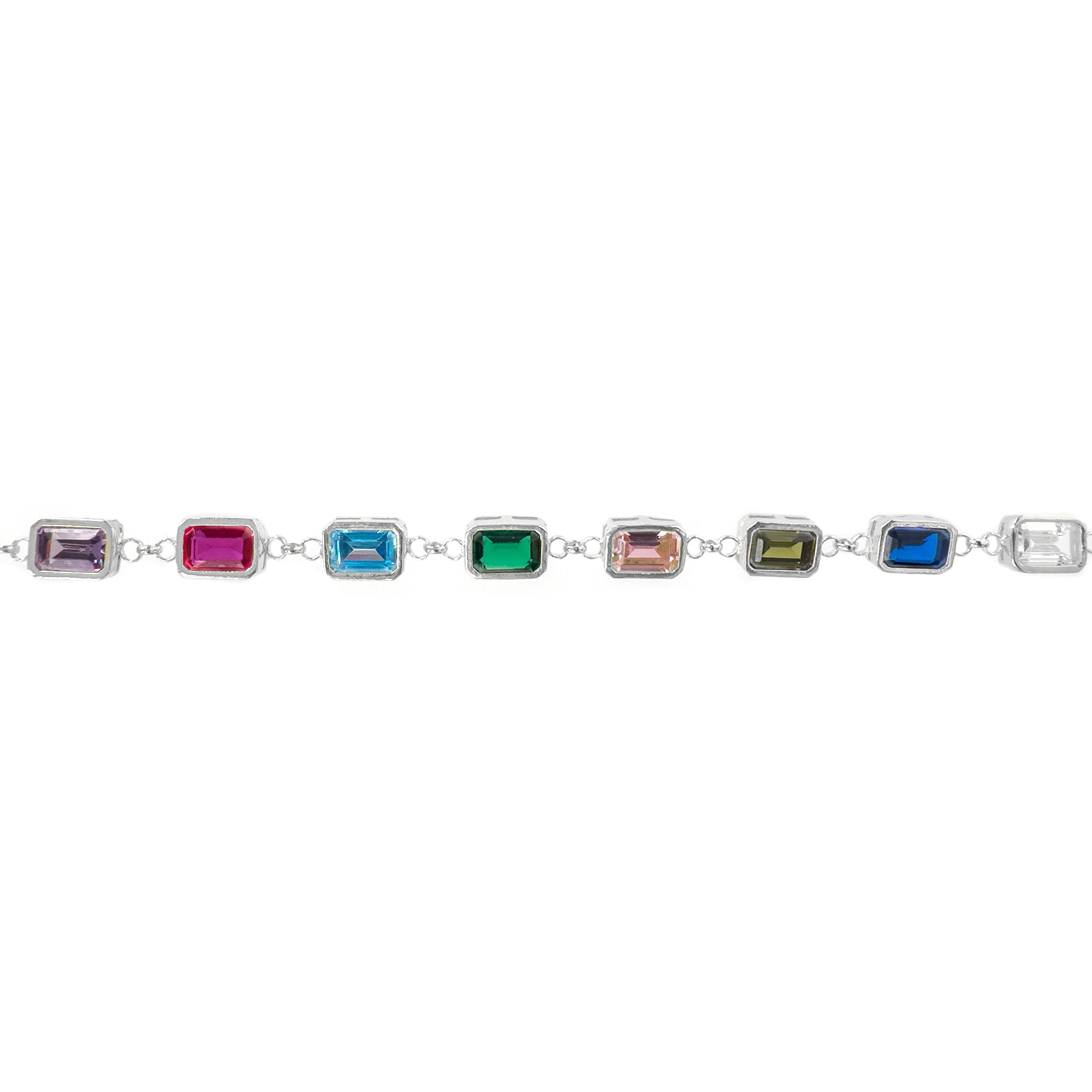 Farbiges Steinarmband