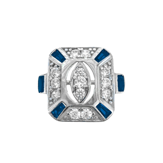 Vintage Renkli Taşlı Yüzük