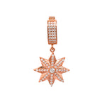 Taşlı Kar Tanesi Kolye Ucu / Charm
