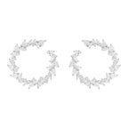 Damla Taşlı Yuvarlak Küpe