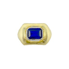 Glorya Ring mit saphirblauem Stein