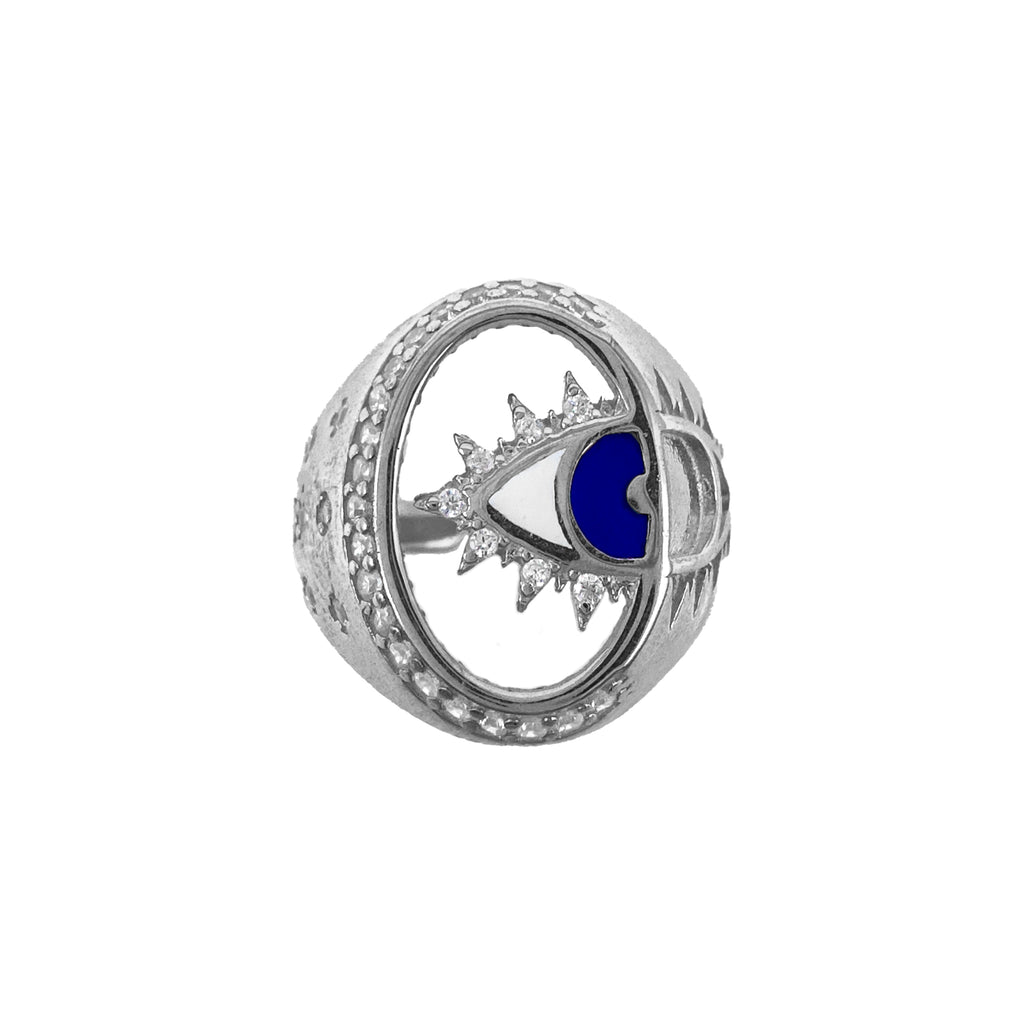 Derry Colorful Enamel Eye Ring