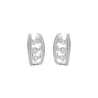 Sallantılı Taşlı Halka Küpe