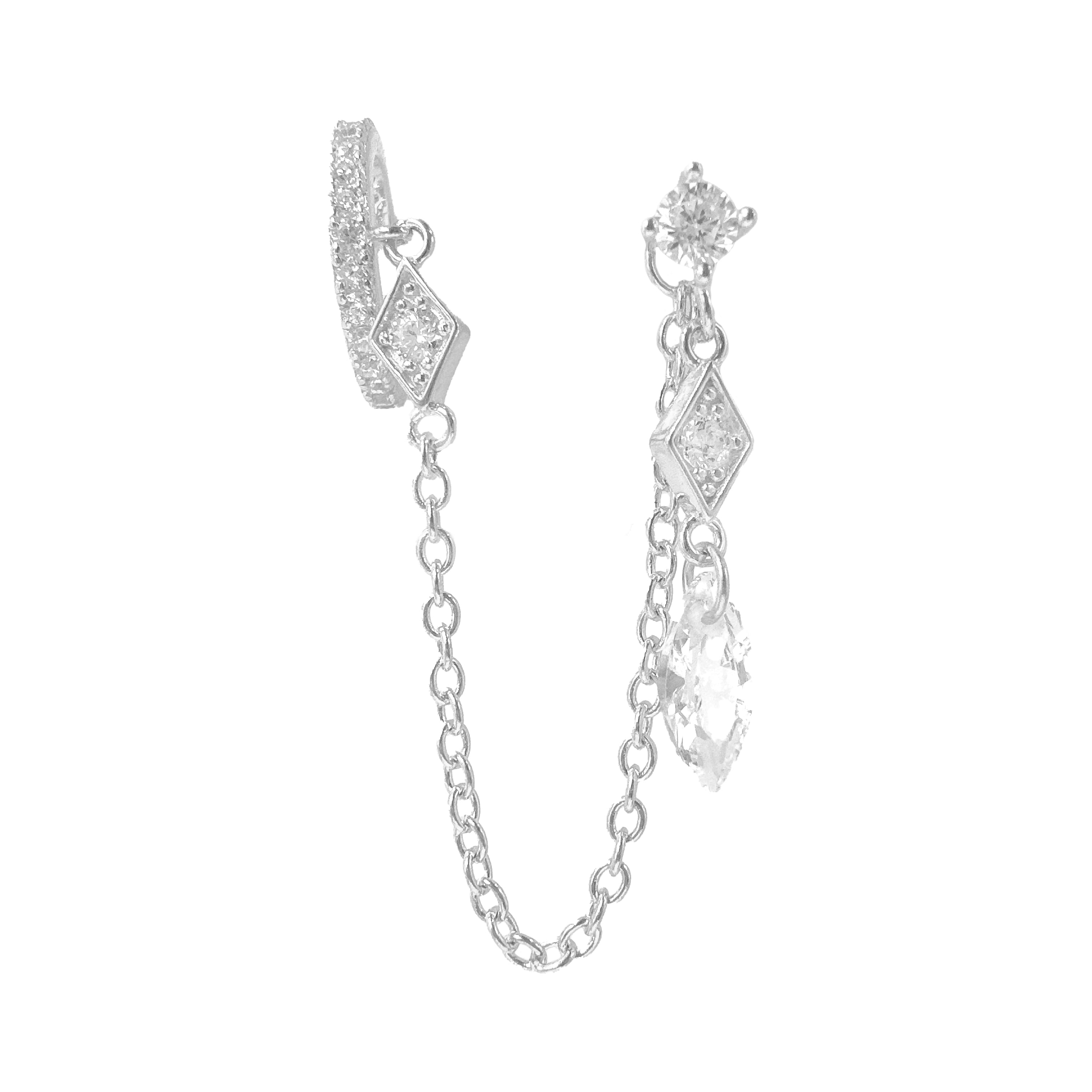 Emma Chain Drop Küpe