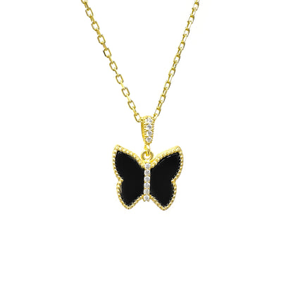 Stone Butterfly Necklace