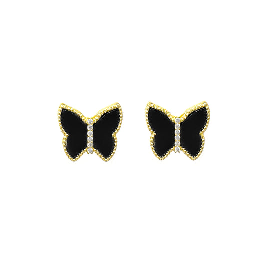 Stone Butterfly Earrings