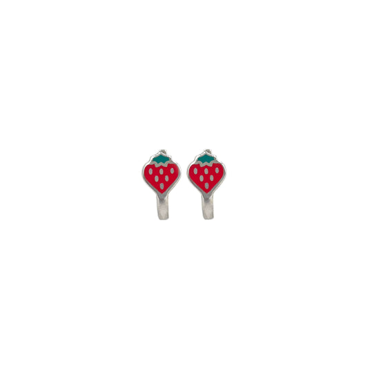 Strawberry children's earrings