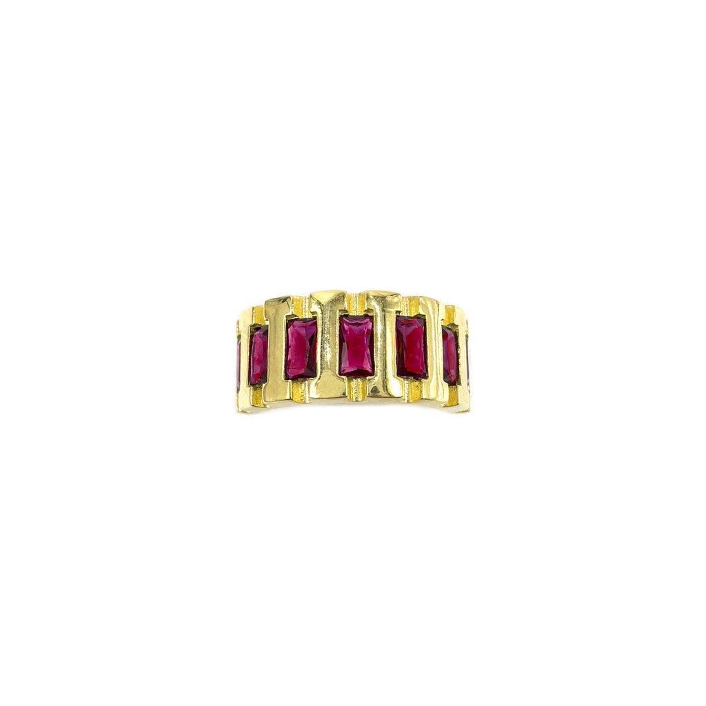 Burgundy Stone Vintage Ring