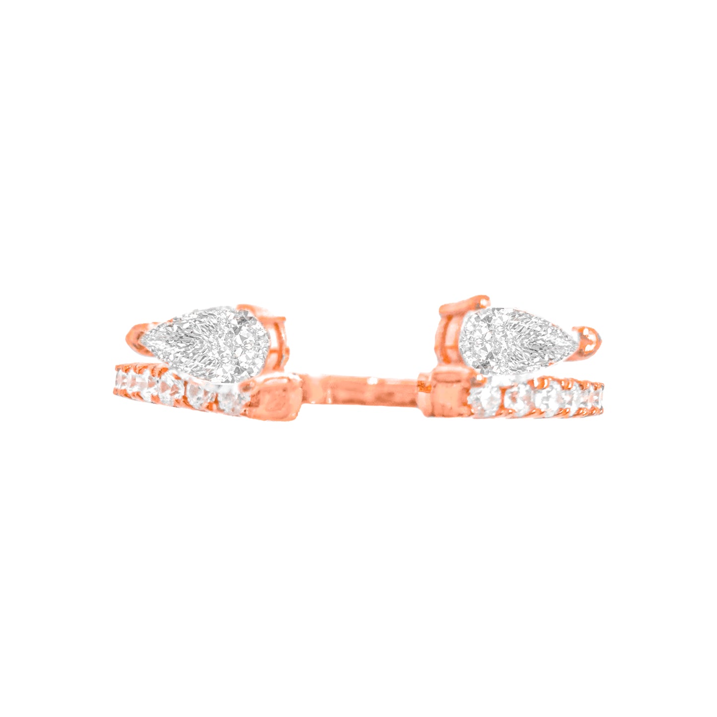 Damla Taşlı Stacking Yüzük