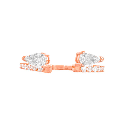 Damla Taşlı Stacking Yüzük