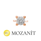 1.20 Karat Mozanit Tektaş Yüzük