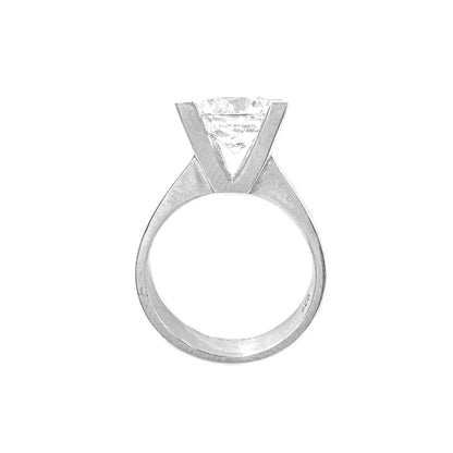 Üç Karat Mozanit Tektaş Yüzük