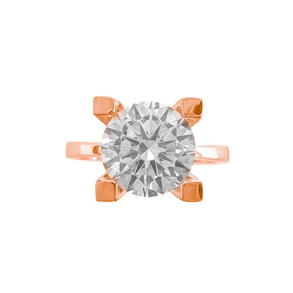 Üç Karat Mozanit Tektaş Yüzük