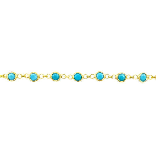 Blue Stone Anklet