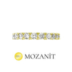 Small Stone Moissanite Eternity Ring