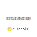 Small Stone Moissanite Eternity Ring