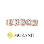 Medium Size Stone Moissanite Eternity Ring