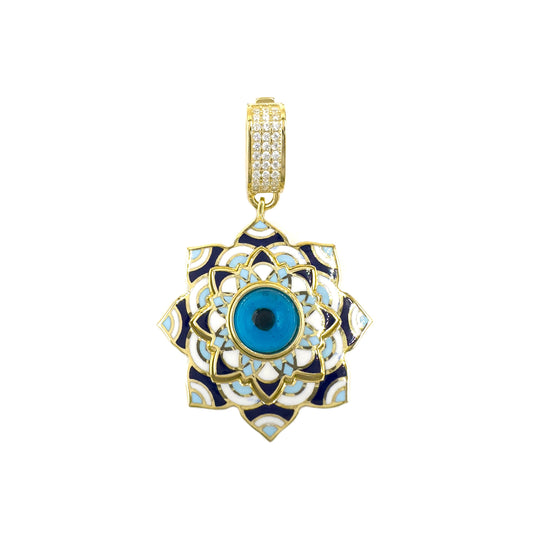 Emaillierter Evil Eye Anhänger/Charm