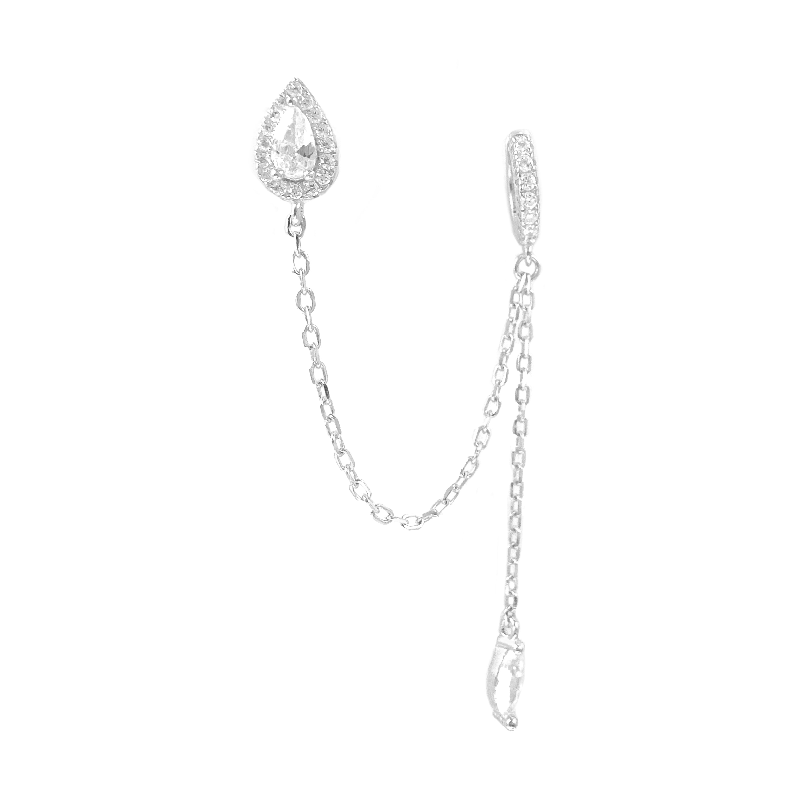 Damla Taş Chain Küpe