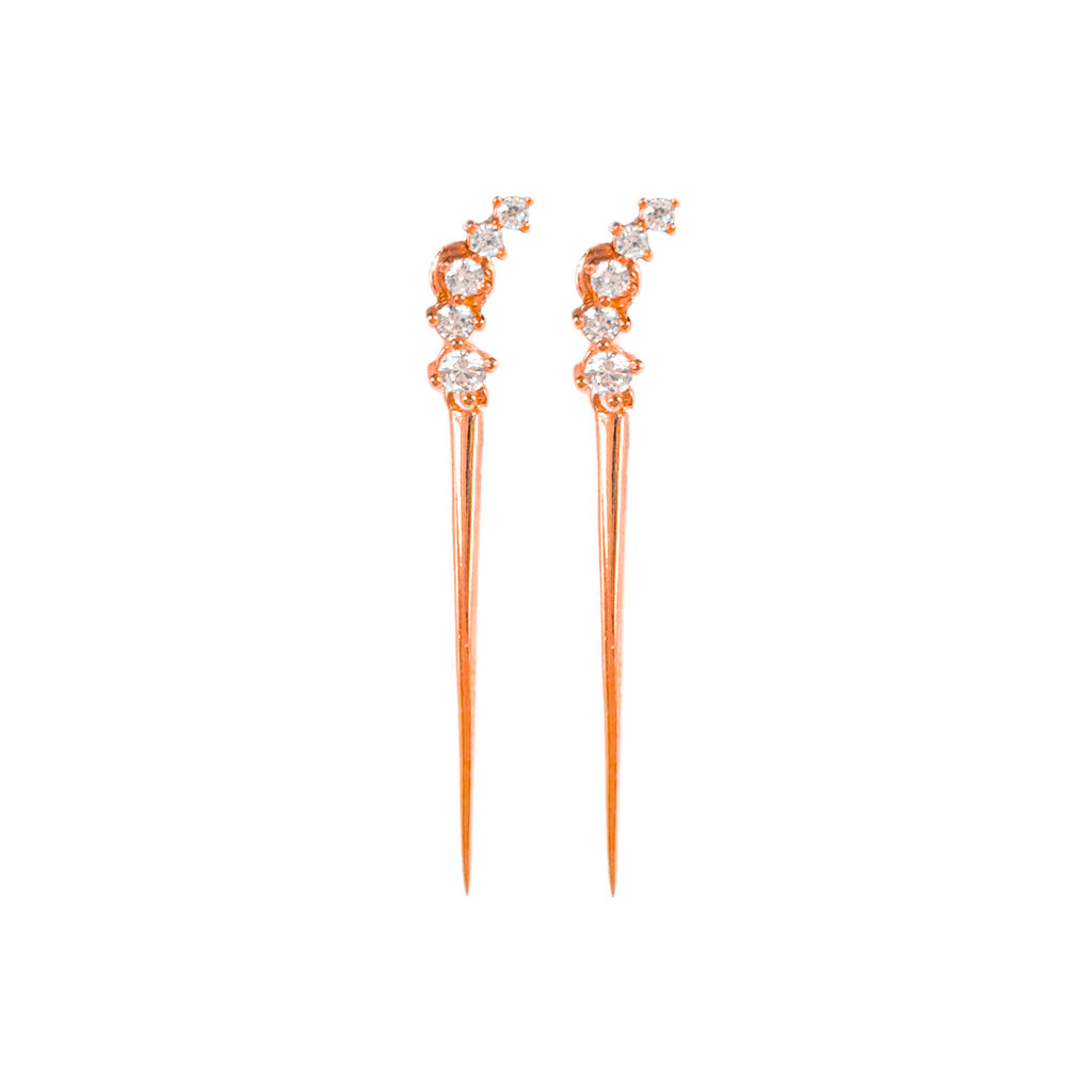 Stone Bar Earrings