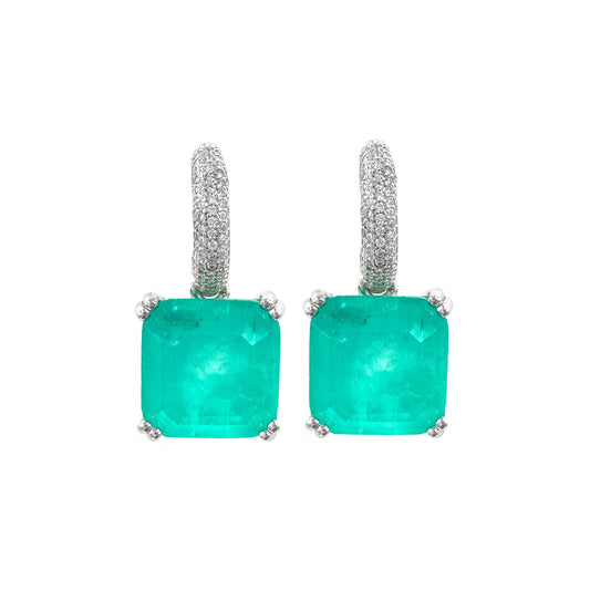 Paraiba Zümrüdü Küpe