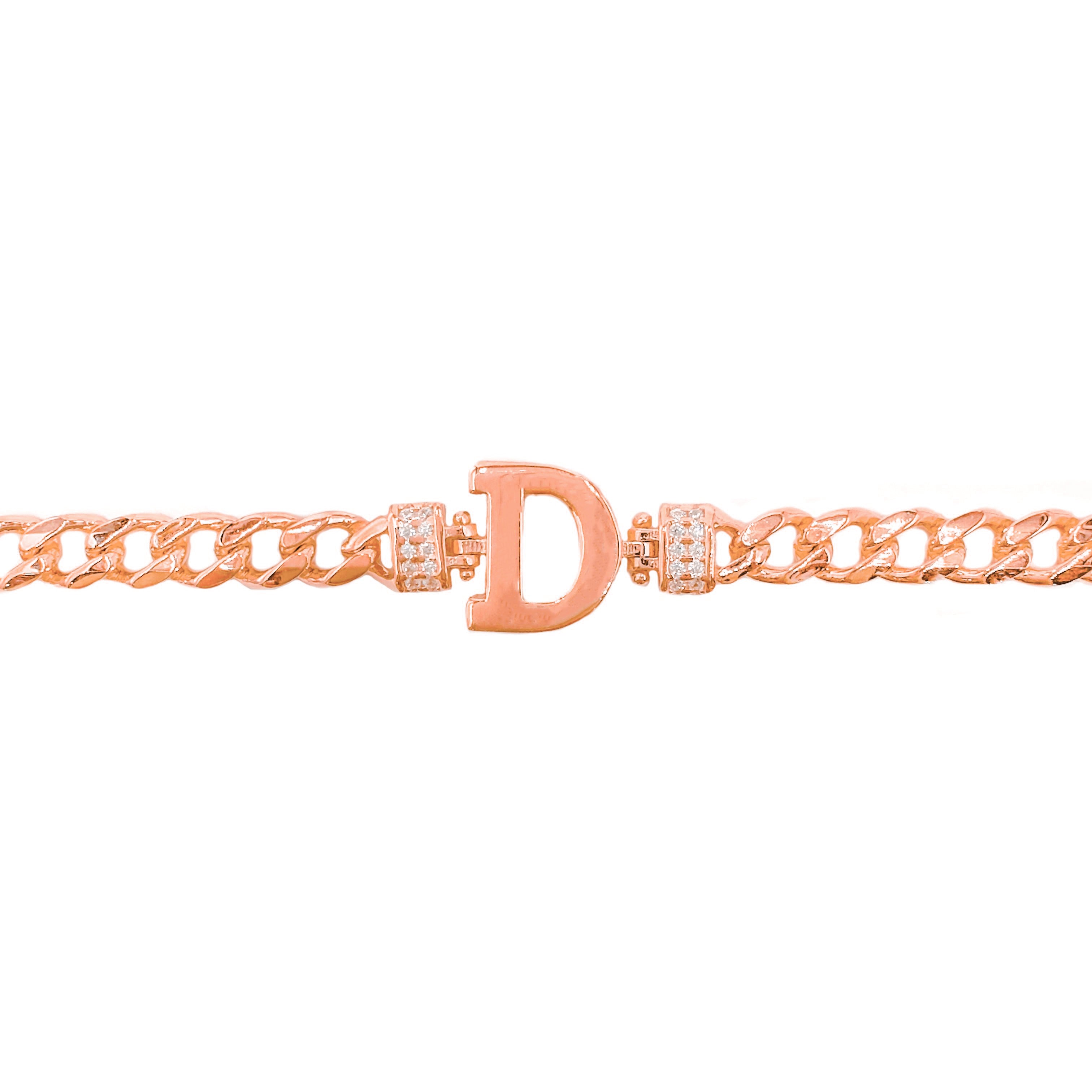 Yanı Taşlı Harf Bileklik