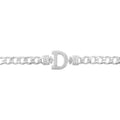 Letter Bracelet with Side Stones