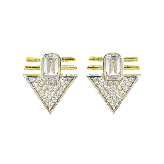 Vintage Triangle Earrings