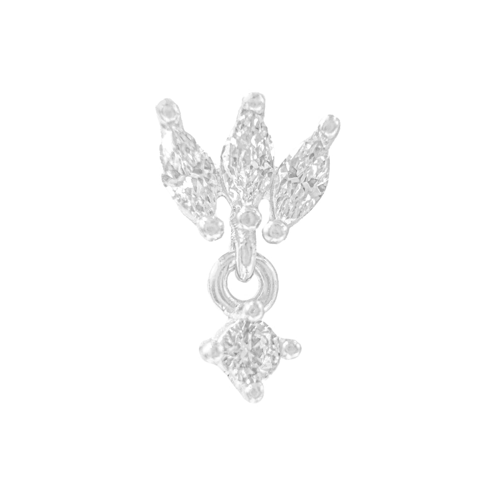 Markiz Taşlı Sallantılı Piercing