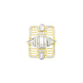 Vintage Dreieck-Stein-Ring