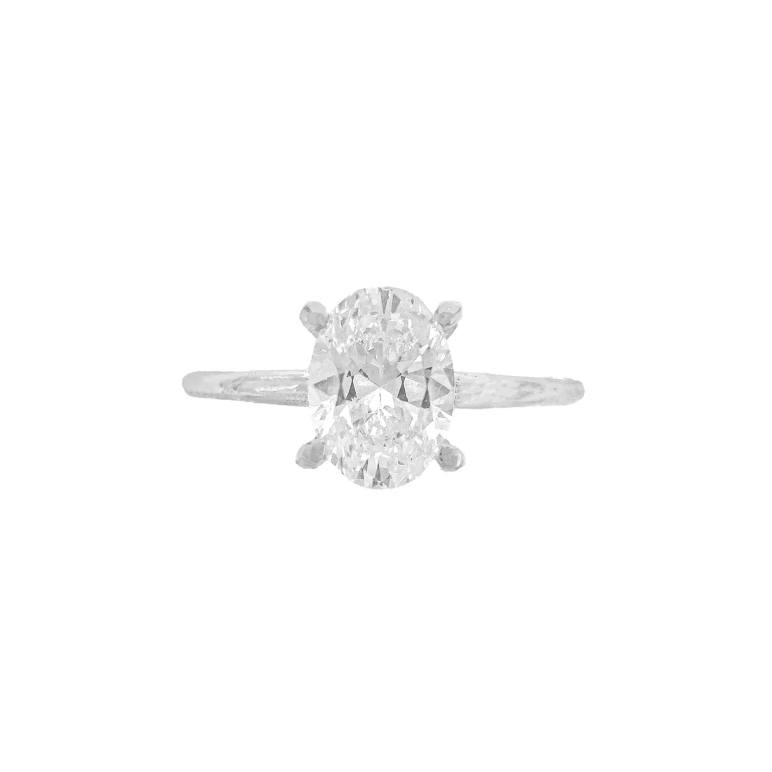 Bir Karat Mozanit Oval Yüzük