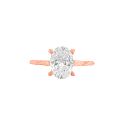 Bir Karat Mozanit Oval Yüzük