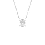 Bir Karat Mozanit Oval Kolye