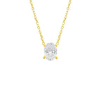 Bir Karat Mozanit Oval Kolye