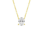 Bir Buçuk Karat Mozanit Oval Kolye