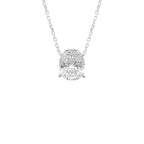 Üç Karat Mozanit Oval Kolye