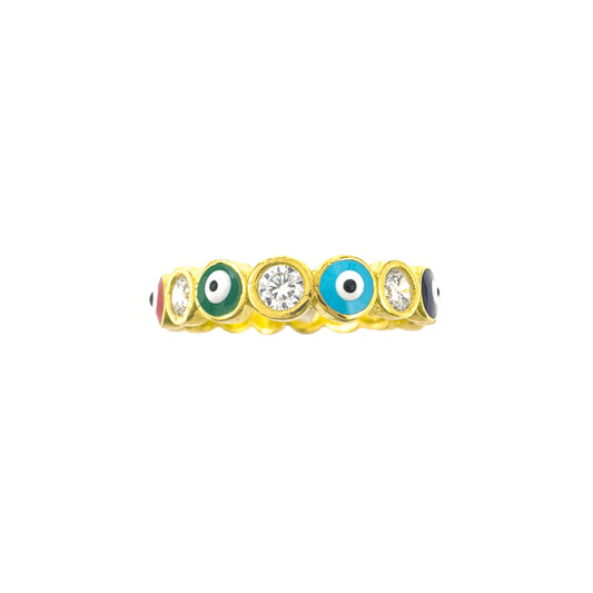 Evil Eye Tamtur Ring