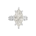 Markiz Taşlı Kolu Oval G-Color Yüzük