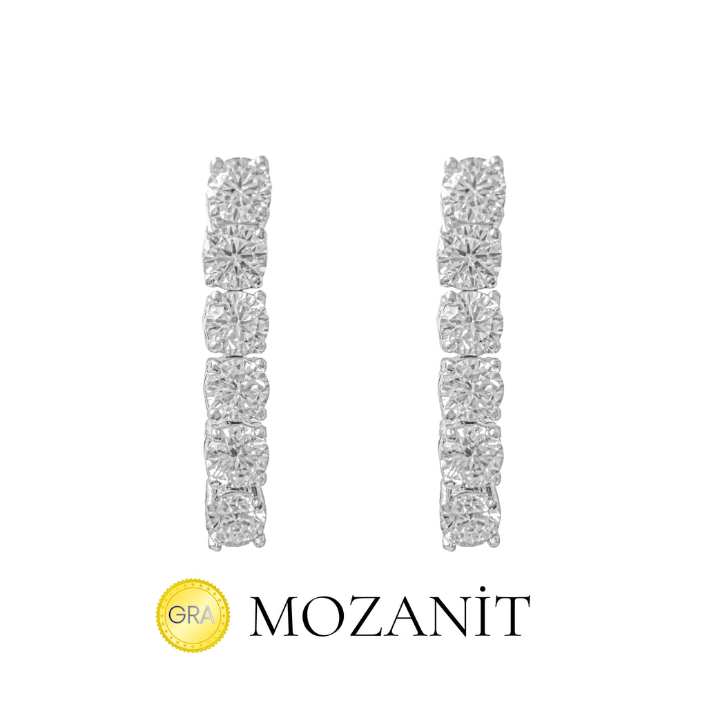 4 mm Mozanit Suyolu Küpe