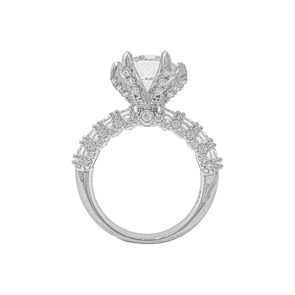 14K Tasarım Mozanit Tektaş Yüzük