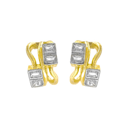 Santa Square Stone Detail Earring