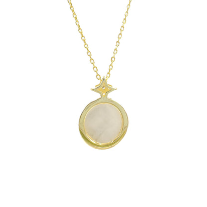 Mother of Pearl Moon Detail Necklace