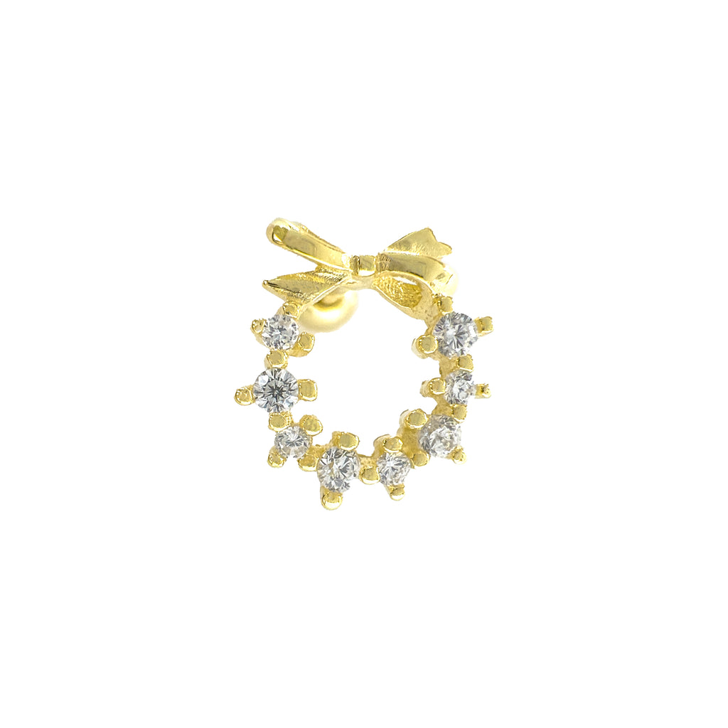 Fiyonk Detay Taşlı Piercing