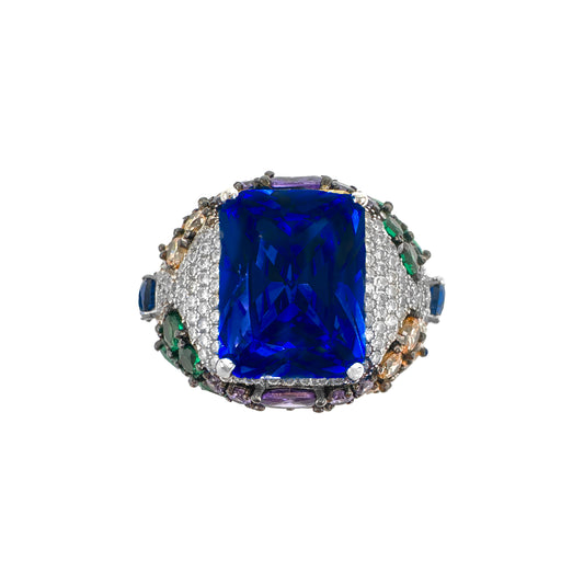 Blue Stone Design Ring