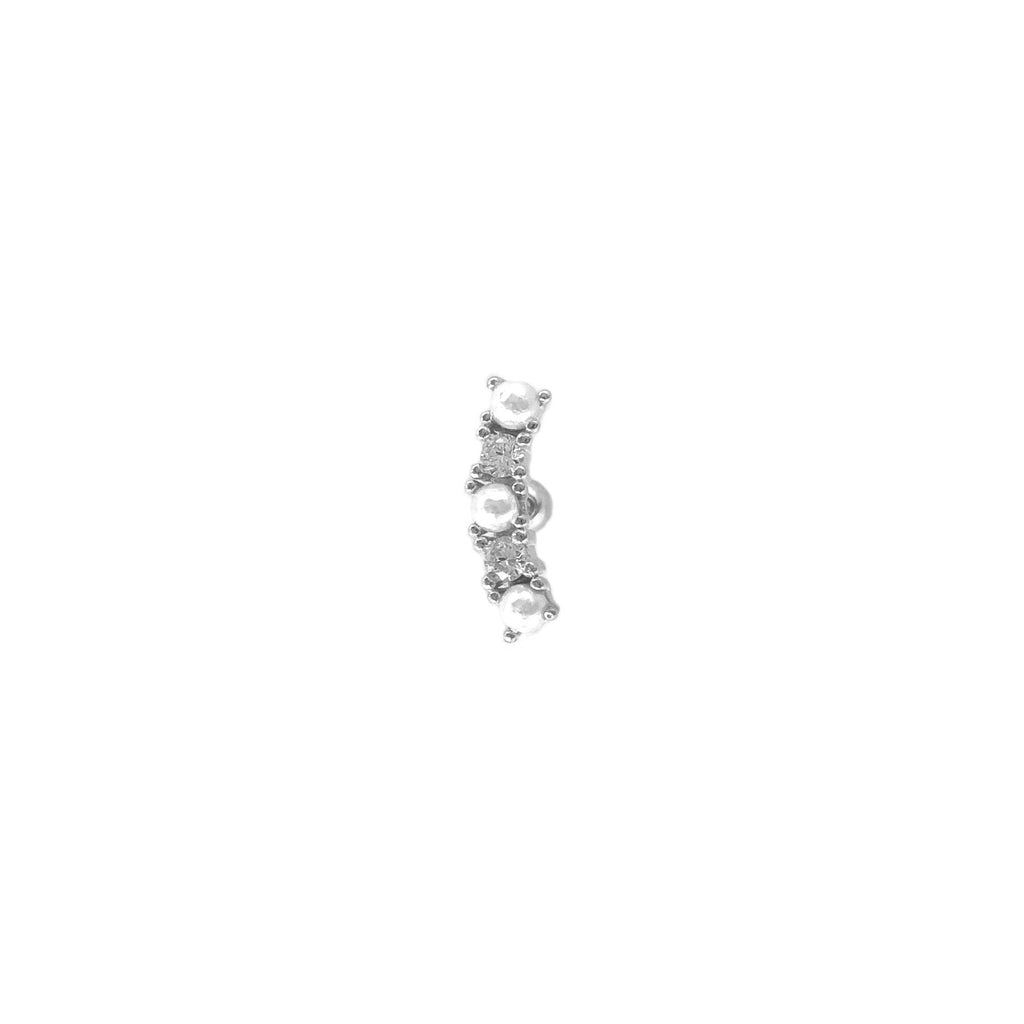 Stone Pearl Design Piercing