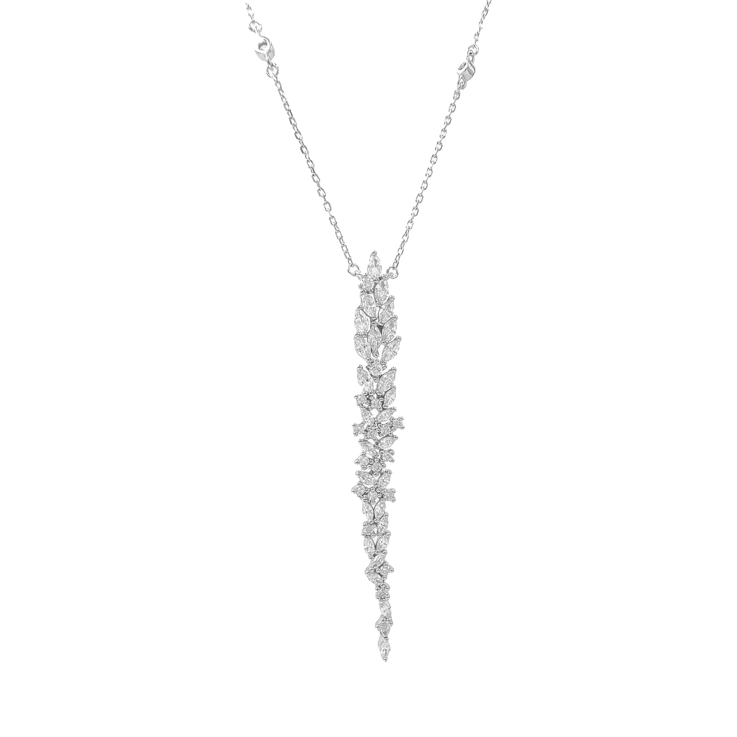 Dangling Long Flower Necklace