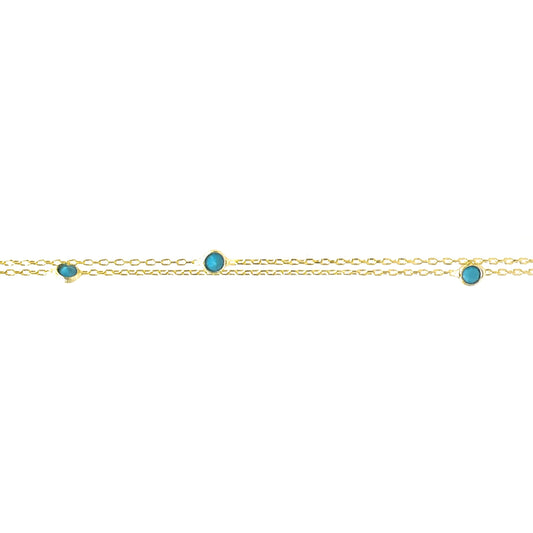 Blue Stone Anklet